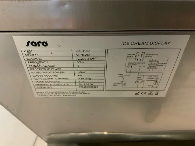 2019 saro venezia ijs opzetvitrine - afbeelding 9 van  9