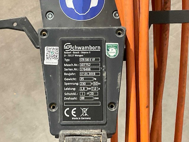 2019 schwamborn str 580 e vf onkruidborstel - afbeelding 9 van  9
