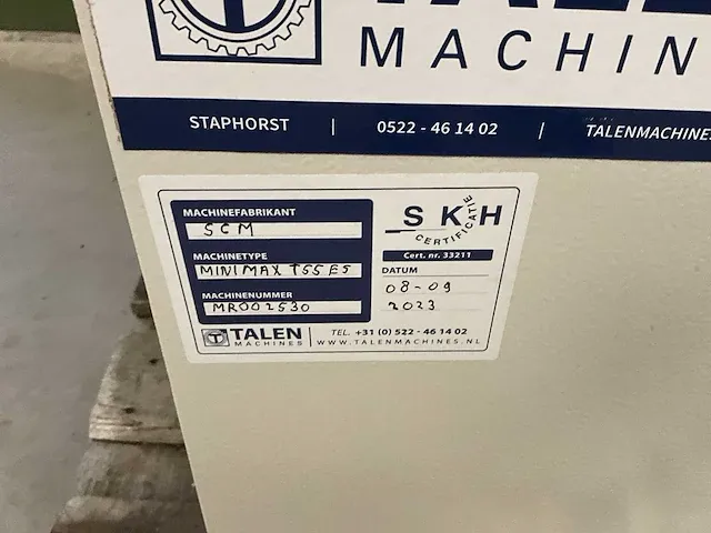 2019 scm minimax t 55es t-01 verticale freesmachine - afbeelding 7 van  16