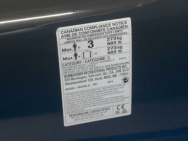 2019 sea-doo rxt 230 jet ski 230pk. - afbeelding 20 van  27