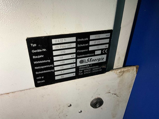 2019 senergie g 4.1 ti 63 kva stroomaggregaat - afbeelding 9 van  20