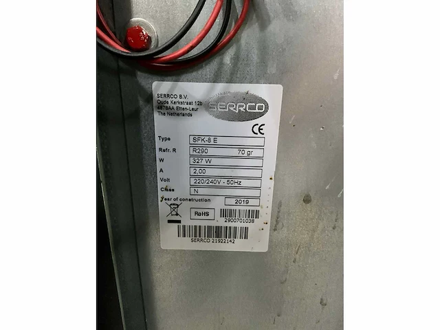 2019 serrco sfk-8 e fustenkoeling met tapzuilen - afbeelding 3 van  13