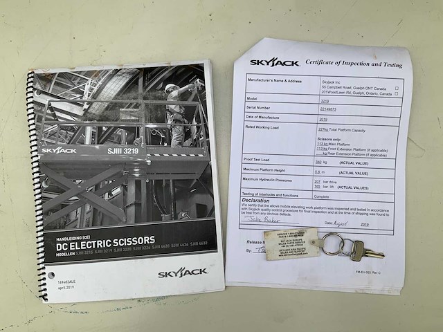 2019 sky jack sjiii3219 hoogwerker - afbeelding 8 van  17