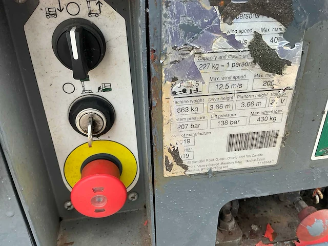 2019 skyjack sj12 hoogwerker - afbeelding 5 van  13