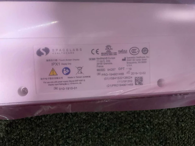 2019 spacelabs healthcare 94267 computer monitor - afbeelding 3 van  9