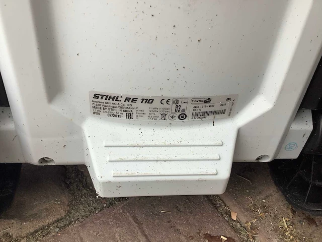2019 stihl re110 hogedrukreiniger - afbeelding 3 van  3