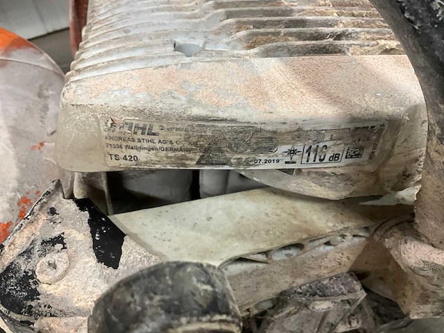 2019 stihl ts420 doorslijper - afbeelding 9 van  9