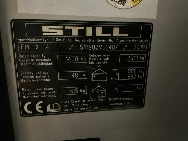 2019 still fm-x14 reach truck - afbeelding 5 van  14