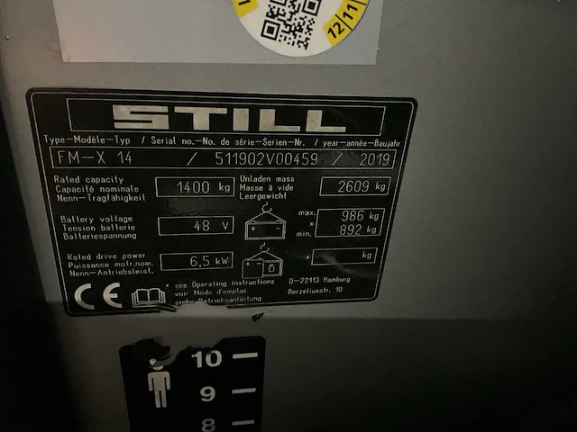 2019 still fm-x14 reach truck - afbeelding 6 van  15