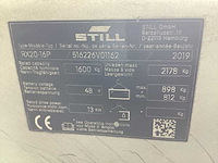 2019 still rx 20-16 vorkheftruck - afbeelding 11 van  11