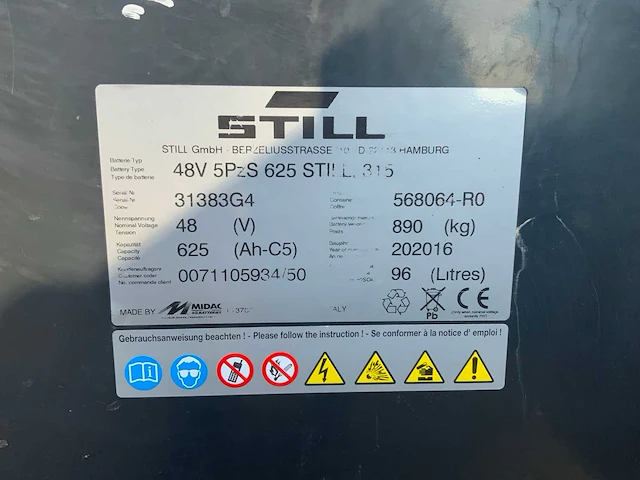 2019 still rx20-16c vorkheftruck - afbeelding 19 van  31