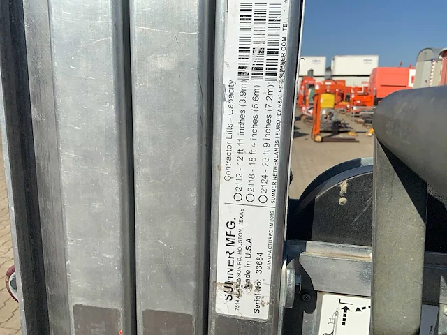 2019 sumner manufacturing 2118 materiaallift / kanaallift - afbeelding 7 van  7