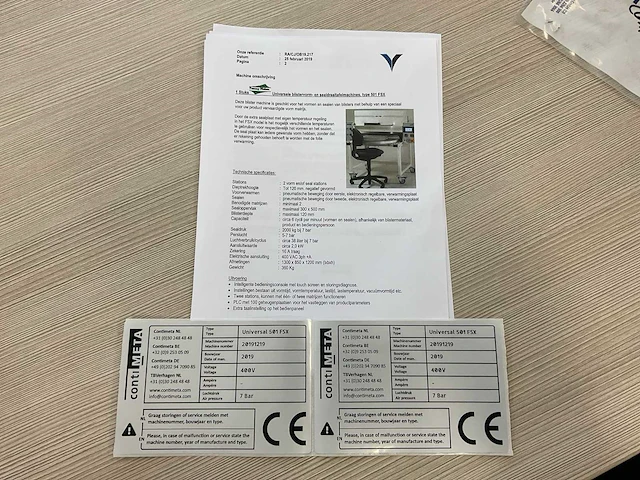 2019 tommy nielsen universal 501 fsx blistervorm- en sealmachine - afbeelding 13 van  22