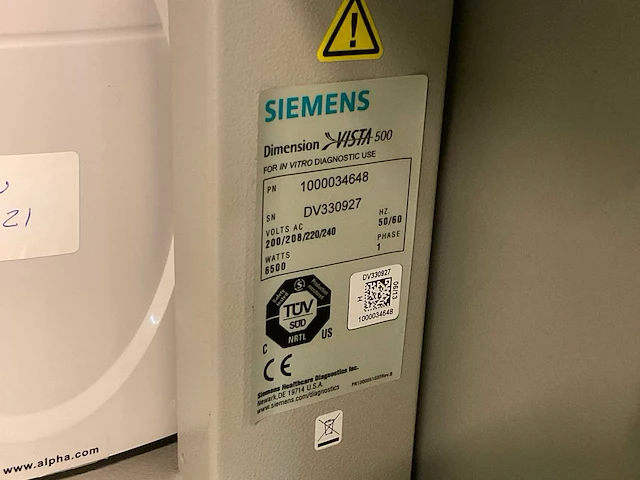 2019 track system siemens dimension vista 500/1500/1500 chemie analyseer machine met voor-analyselijn - afbeelding 8 van  98