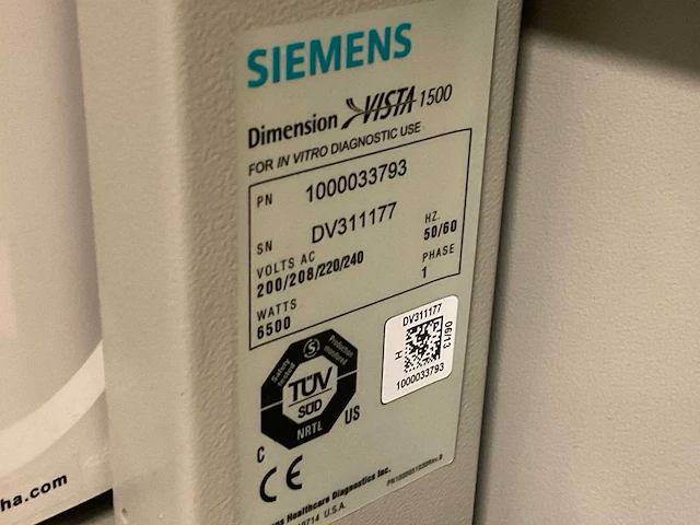 2019 track system siemens dimension vista 500/1500/1500 chemie analyseer machine met voor-analyselijn - afbeelding 25 van  98