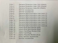 2019 track system siemens dimension vista 500/1500/1500 chemie analyseer machine met voor-analyselijn - afbeelding 94 van  98