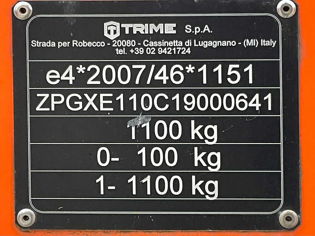 2019 trime x-ecok2 led lichtmast aggregaat aanhangwagen - afbeelding 14 van  21