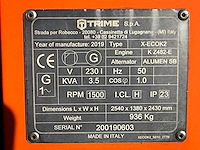 2019 trime x-ecok2 lichtmast aggregaat aanhangwagen - afbeelding 8 van  17