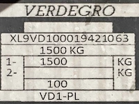 2019 verdegro vd1-pl pijl aanhangwagen - afbeelding 22 van  22