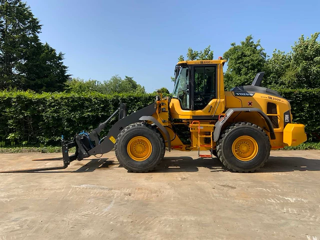 2019 volvo l70h long boom wiellader met nieuwe set “heavy duty” hydraulisch palletvorken + cdc steering - afbeelding 3 van  58