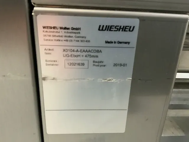 2019 wiesheu - bakkerijoven/dekoven combinatie - afbeelding 3 van  11