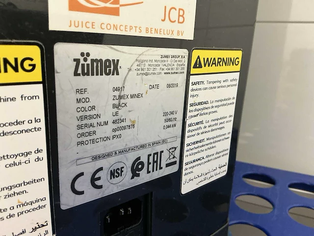 2019 zumex minex sinasappelpers - afbeelding 4 van  4