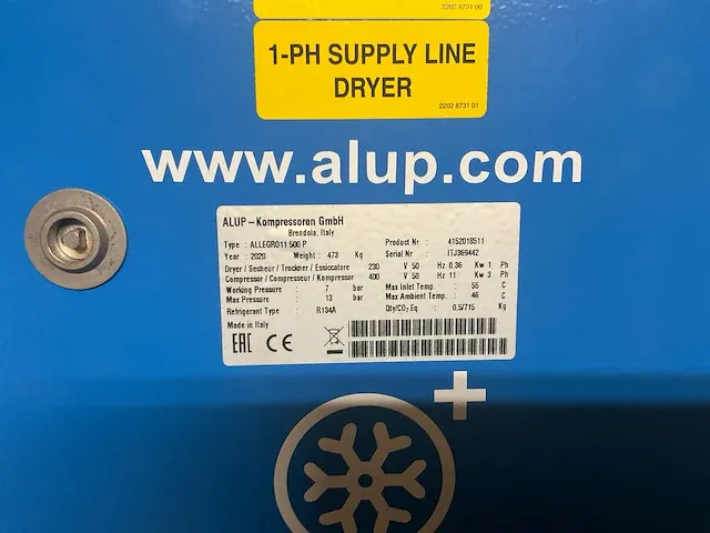 2020 alup allegro 11 500p schroefcompressor met luchtdroger - afbeelding 20 van  24