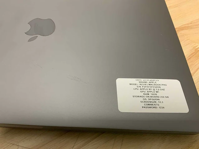2020 apple a2338 macbook pro laptop - afbeelding 2 van  7