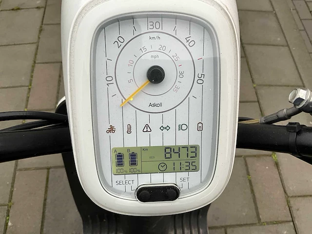 2020 askoll bromscooter es pro e-bezorgscooter - afbeelding 3 van  18