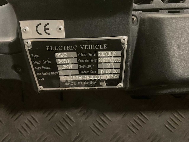 2020 bensel cars bsn2 golfkar - afbeelding 12 van  13