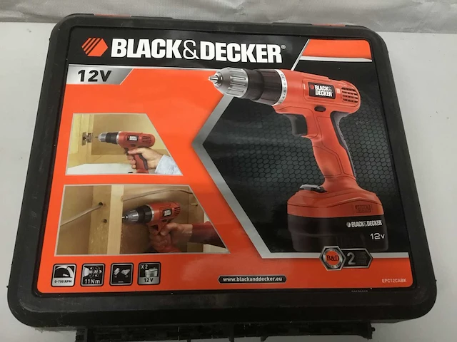 2020 black&decker epc 12 schroefboormachine - afbeelding 1 van  1