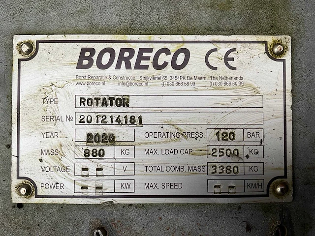 2020 boreco betonblok rotator - afbeelding 2 van  11