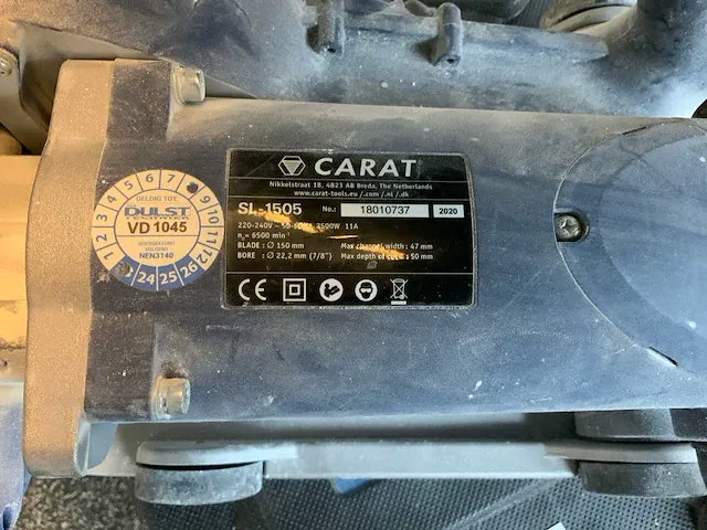 2020 carat sl-1505 sleuvenzaagmachine - afbeelding 7 van  7