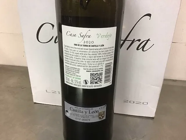 2020 casa safra verdejo fles á 75cl witte wijn (6x) - afbeelding 2 van  2