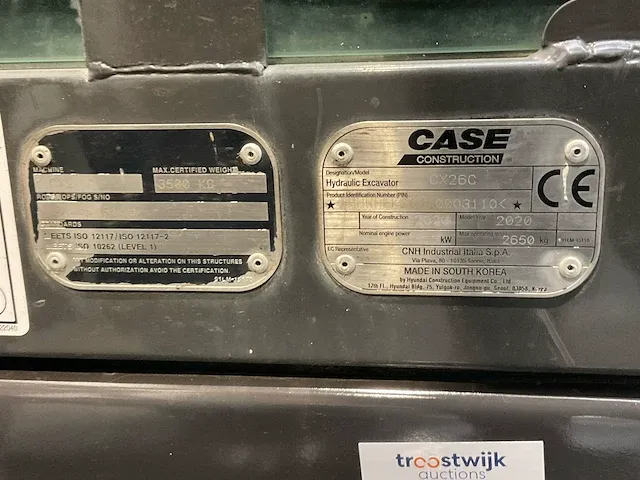 2020 case cx26c mini rupsgraafmachine - afbeelding 17 van  24