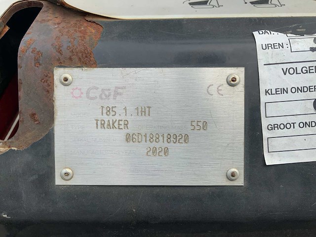 2020 c&f t85 ht traker rups dumper - afbeelding 18 van  25