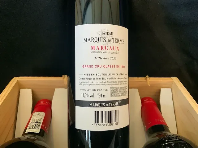 2020 chateau marquis de terme grand cru classe rode wijn (6x) - afbeelding 2 van  4