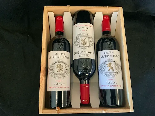 2020 chateau marquis de terme grand cru classe rode wijn (6x) - afbeelding 3 van  4