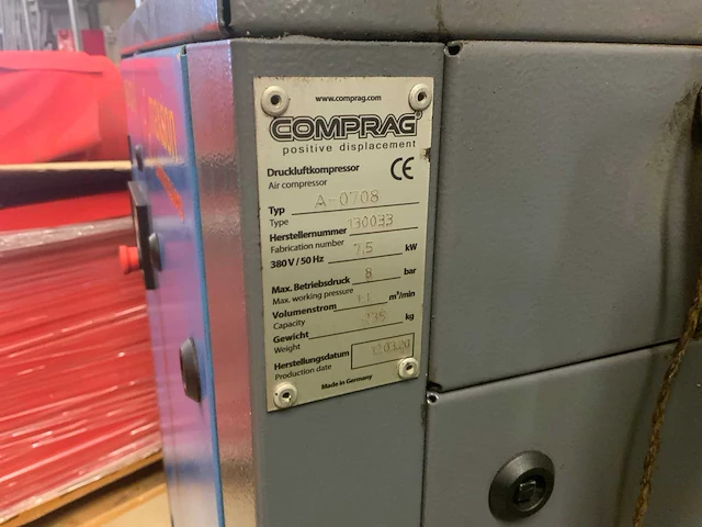 2020 comprag a-0708 schroefcompressor - afbeelding 5 van  5