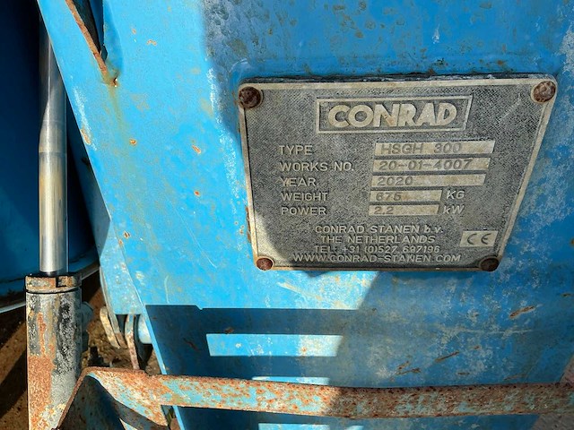 2020 conrad hgsh300 hydraulische groutslang vulhaspel - afbeelding 7 van  7