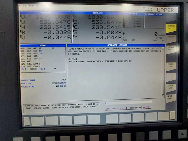 2020 doosan smx 3100 cnc draaibank - afbeelding 18 van  45