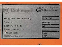 2020 eichinger 1082.16 mechanische blokkenklem - afbeelding 7 van  7