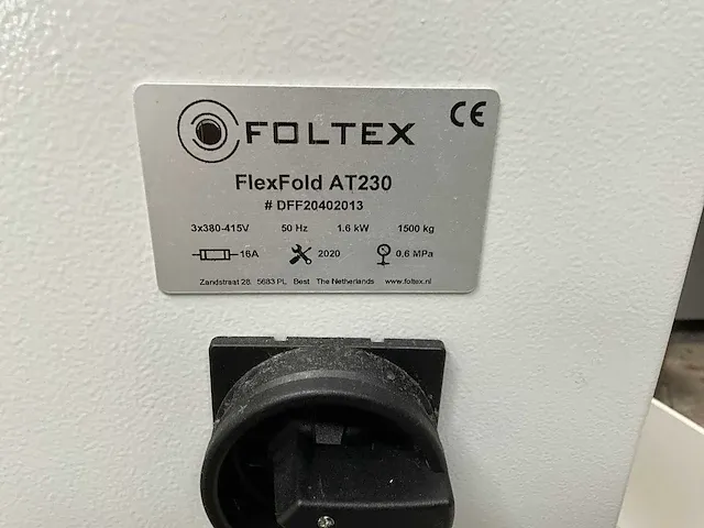 2020 foltex flexfold at230 vouwmachine - afbeelding 6 van  14