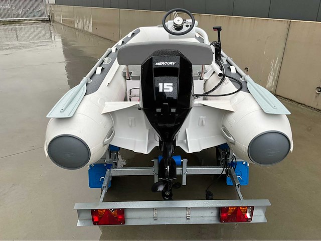 2020 gala a330 alu rib rubberboot gala including mercury 15hp - afbeelding 19 van  19