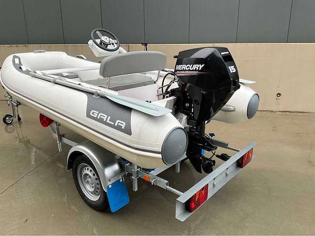 2020 gala a330 alu rib rubberboot gala including mercury 15hp - afbeelding 4 van  19