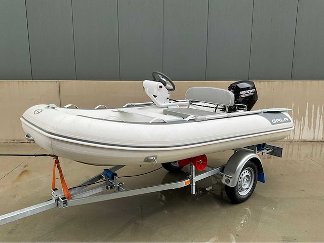 2020 gala a330 alu rib rubberboot gala including mercury 15hp - afbeelding 5 van  19