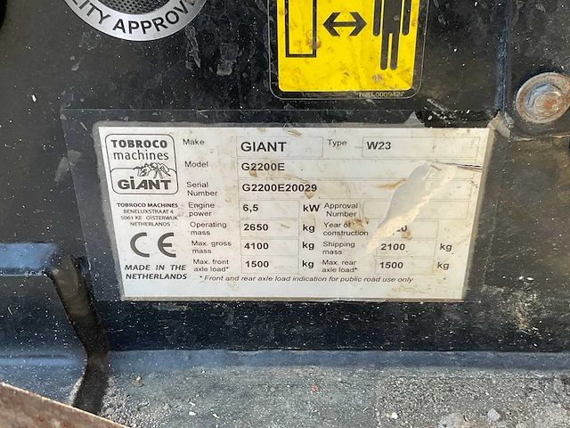 2020 giant g2200e shovel - afbeelding 11 van  19