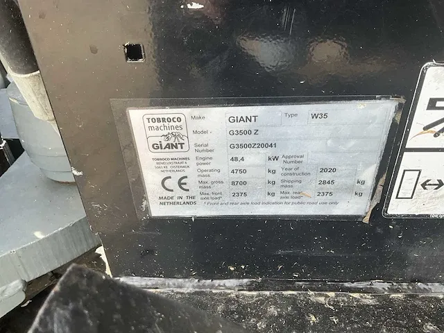2020 giant g3500 shovel - afbeelding 27 van  35