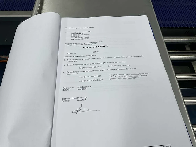 2020 hellings aan-afvoer en buffer transportband - afbeelding 4 van  12