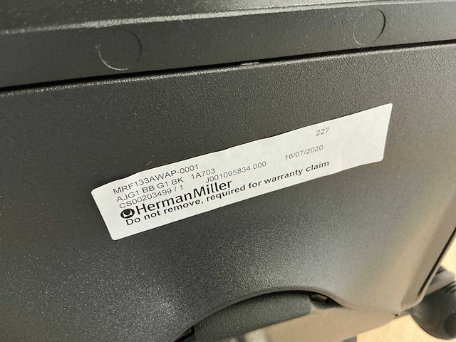 2020 herman miller mirra 2 bureaustoel (2x) - afbeelding 8 van  8